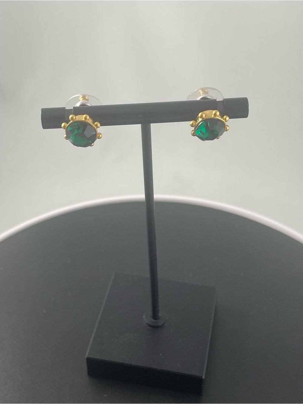 kate spade Gold-Tone Earrings with Emerald Green Stones